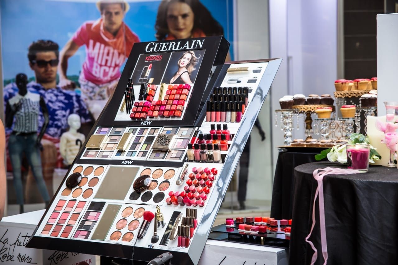 A second Guerlain lipstick launch installation in a mall